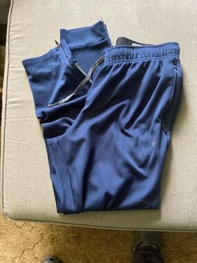 Russell Athletic Navy Blue Jogger Sweatpants with Zip Pockets